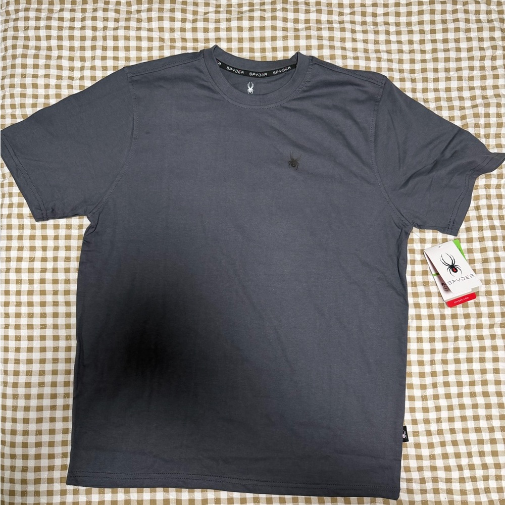 Spyder Men's Dark Gray Short Sleeve Tee